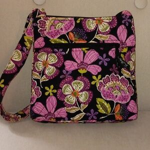 Vera Bradley floral hipster crossbody bag